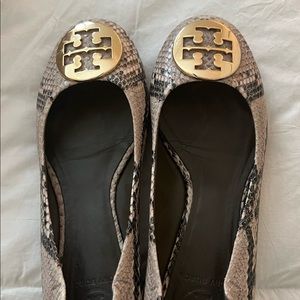 Tory Burch Ballet Flat Snake Skin size 7.5 (OBO)